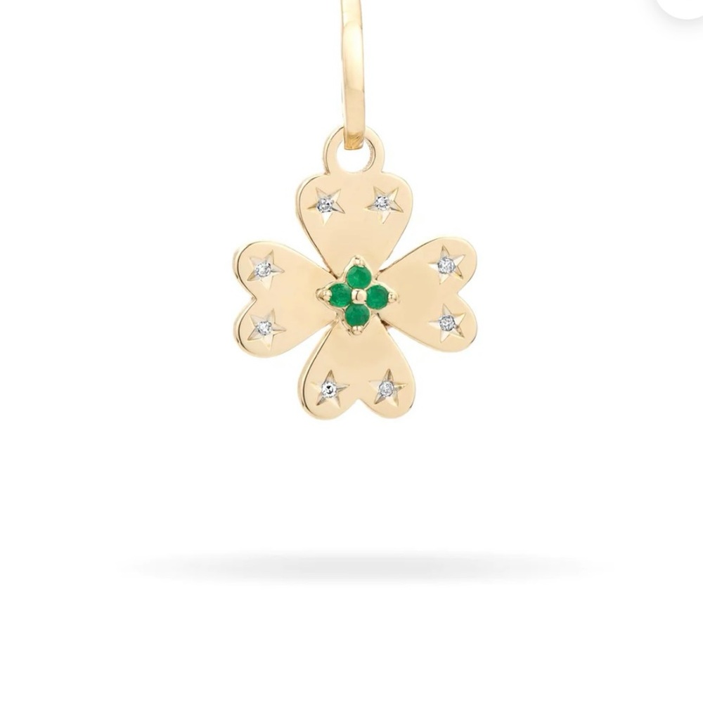 Adina Reyter 14k Gold Clover Pendant Charm